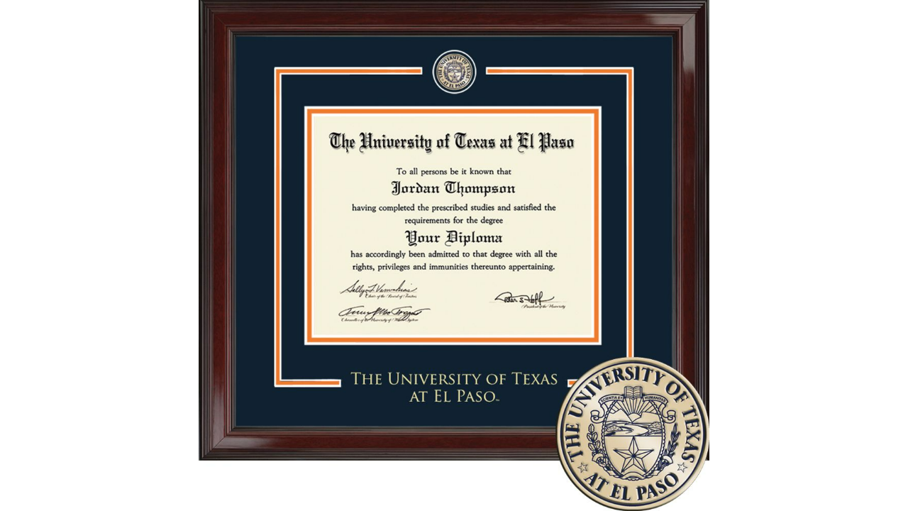 Grad Fair Announcements And Diplomas The University Of Texas At El Paso