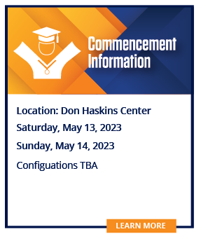 Commencement Information Location: Don Haskins Saturday, December 10, 2022 1 p.m. Health Sciences and School of Nursing 6 p.m. Engineering and Science Sunday, December 11, 2022 1 p.m. Liberal Arts 6 p.m. Business Administration and Education